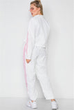 Colorblock Windbreaker Jacket Pant Set